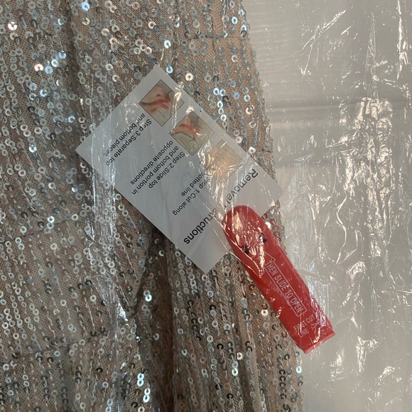 Mac Duggal One Shoulder Silver Sequin Gown 26730 - Picture 7 of 13